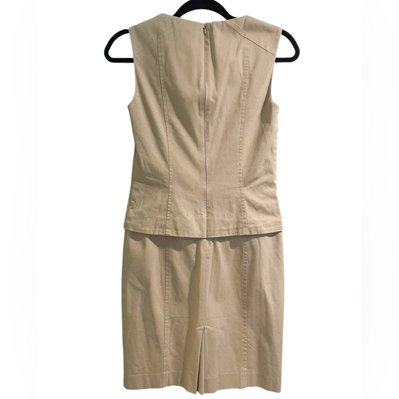 Max & Co. Khaki Sleeveless Mini Dress | Women 4 - Picture 3 of 5